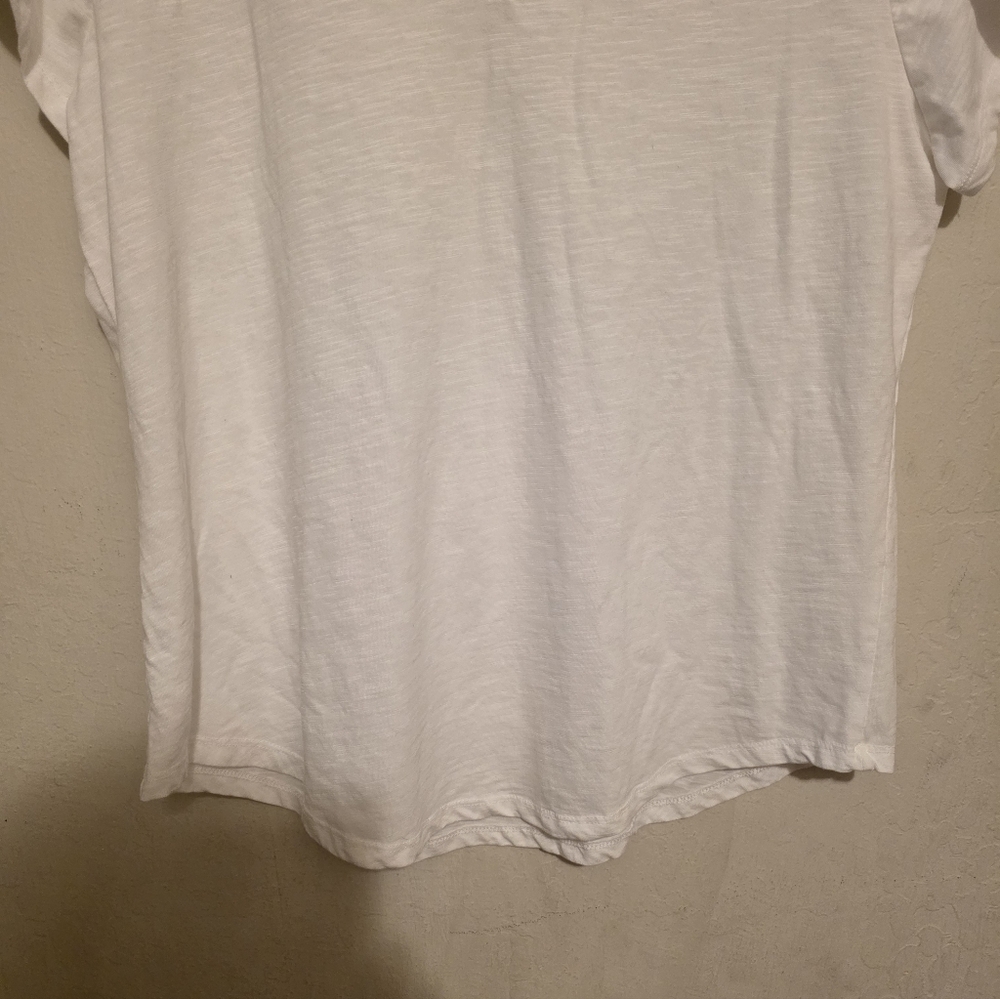 NWOT Sonoma Goods For Life Women's Everyday White V-Neck Tee Size XL - Picture 5 of 6